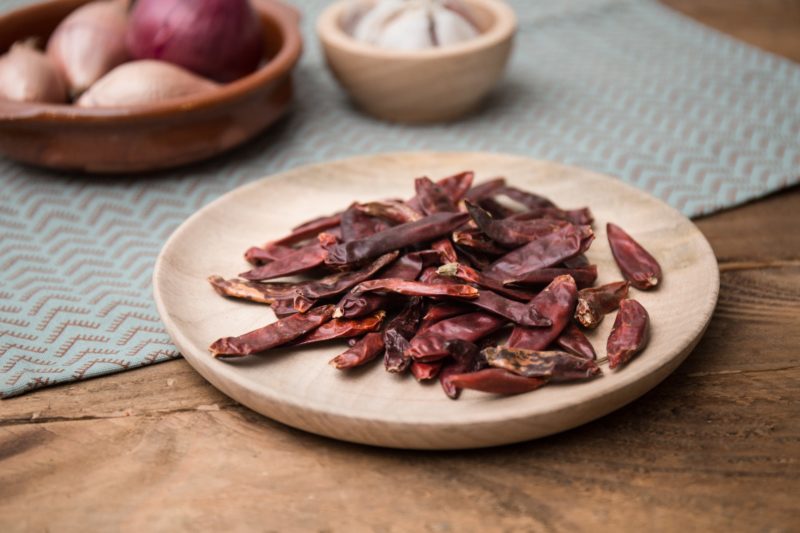 Gedroogde Chile Serrano