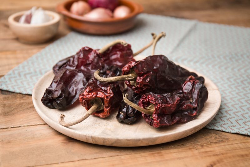 Gedroogde zoete pimientos