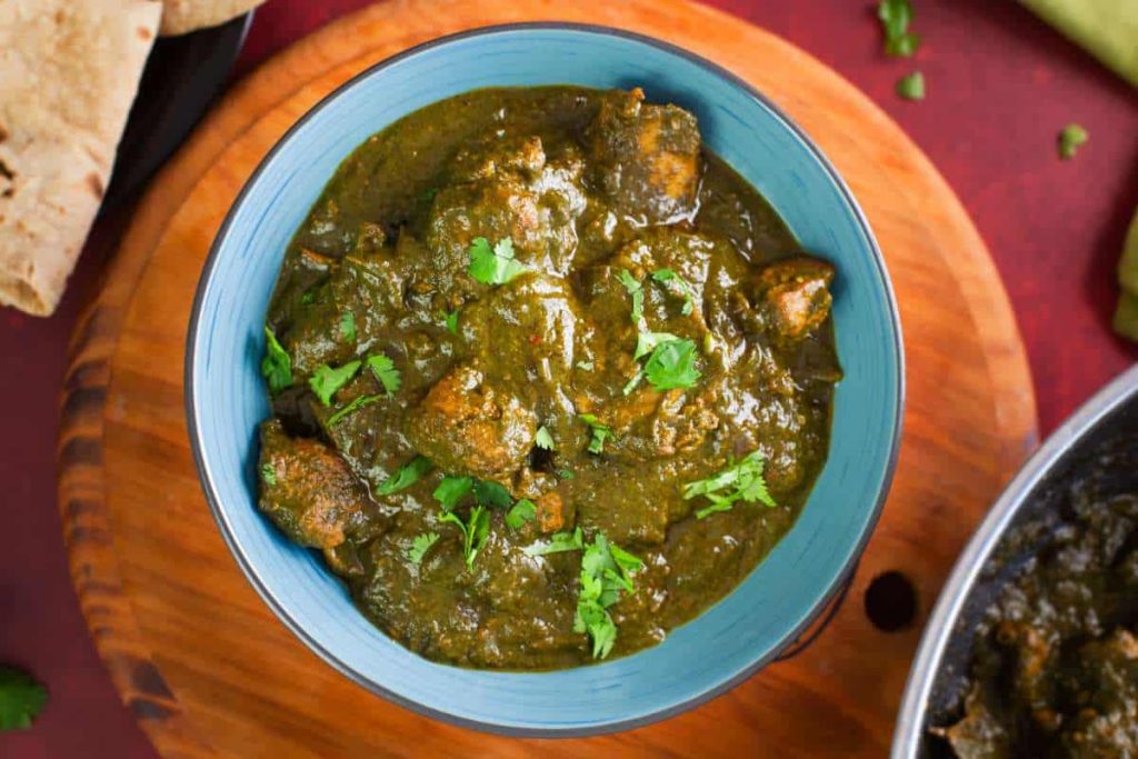 Indiase spinazie kip