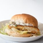 Visburger met schelvis