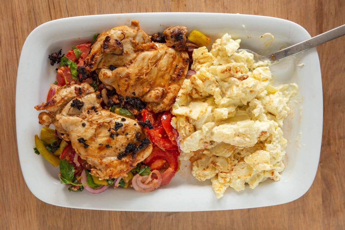 Gegrilde harissa kip