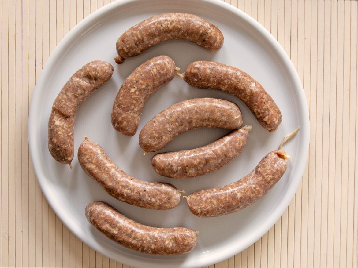 Zelfgemaakte Italiaanse worstjes