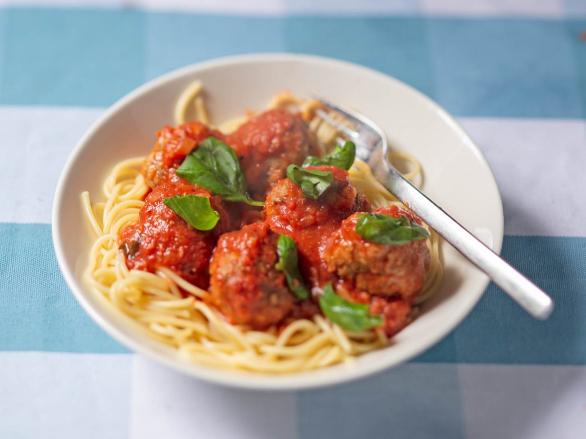 Italiaanse gehaktballetjes in tomatensaus