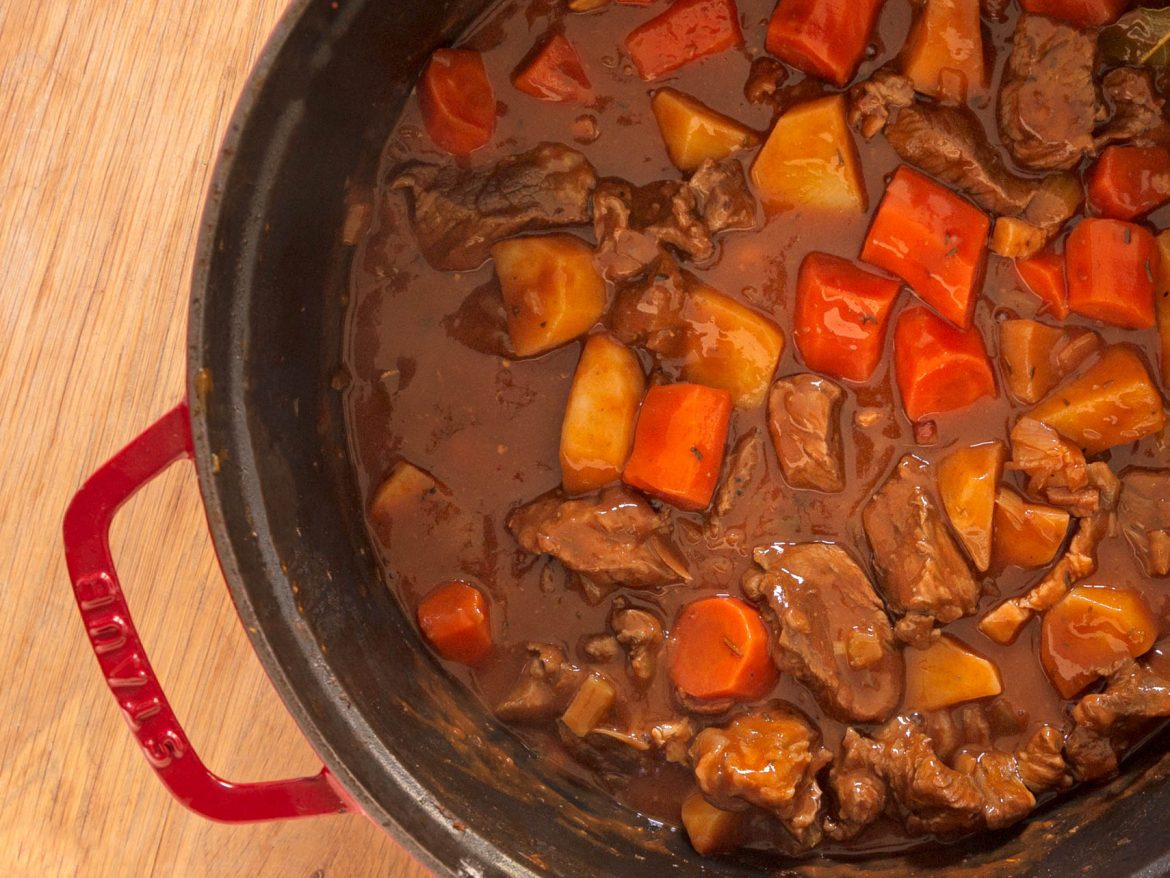Irish Stew met rundvlees en Guinness