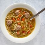 Groentesoep met balletjes