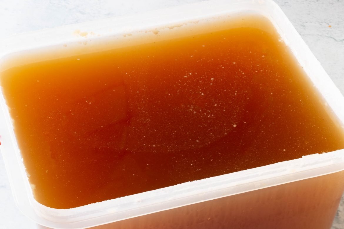 Bruine fond van runderbotten