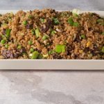 Chinese gebakken rijst met rundvlees